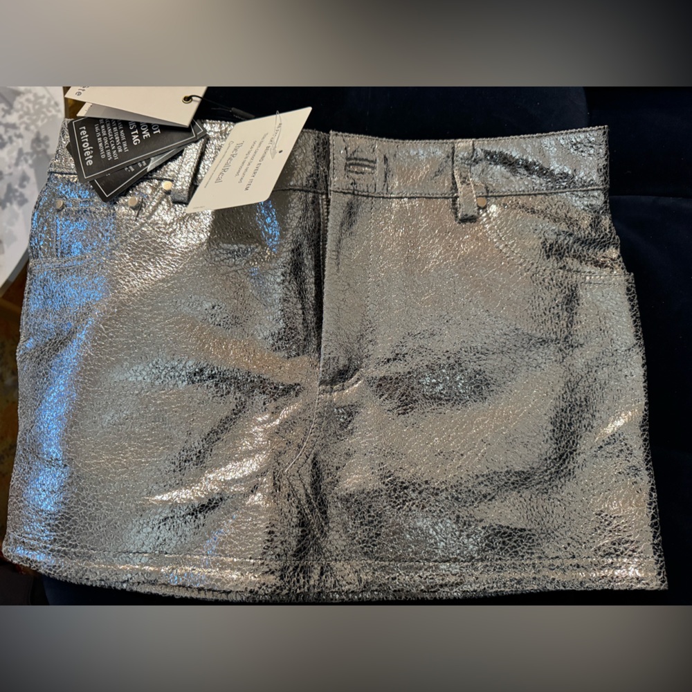 Retrofete Nico Silver Skirt - Picture 4 of 6